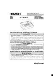 HITACHI UC 36YRSL HANDLING INSTRUCTIONS MANUAL 